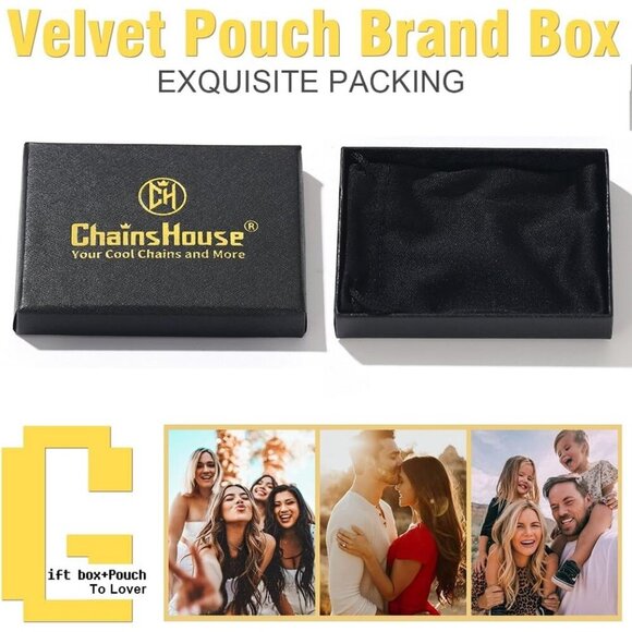 Men's 12mm Width Steel Black 18K Gold Plated Cuban Durable Hip Hop Chain Jewelry - Picture 7 of 7